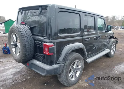 2021 Jeep Wrangler Unlimited Sahara 4X4 z USA, uszkodzony, nr VIN 1C4HJXEN8MW548831